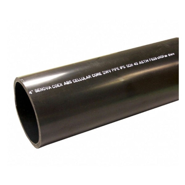 ABS 03112 0600 1-1/2" x 10' - ABS Foam Core Pipe - SCH40