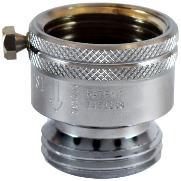107-195NL 3/4" - Hose x Hose, No Lead Chrome-Plated Forged Brass Automatic Vacuum Breaker