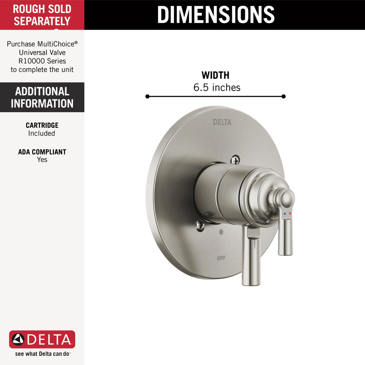 T17035-SS Saylor® Monitor® 17 Series Valve Trim Only Stainless