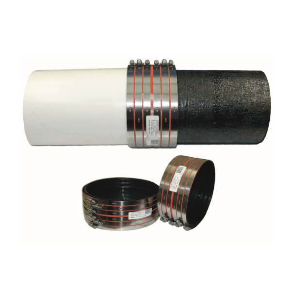 4018 12" Husky 4000 Series Super-Duty Stainless Steel Coupling for Joining No-Hub Cast Iron Soil Pipe and Fittings