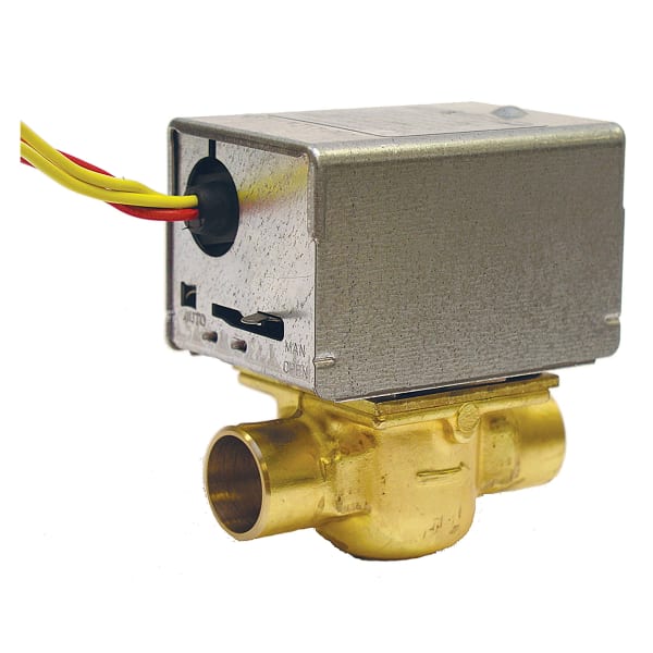 V8043E1020/U 24 Vac 1 in Sweat N.C. Zone Valve with 18 in Lead Wires