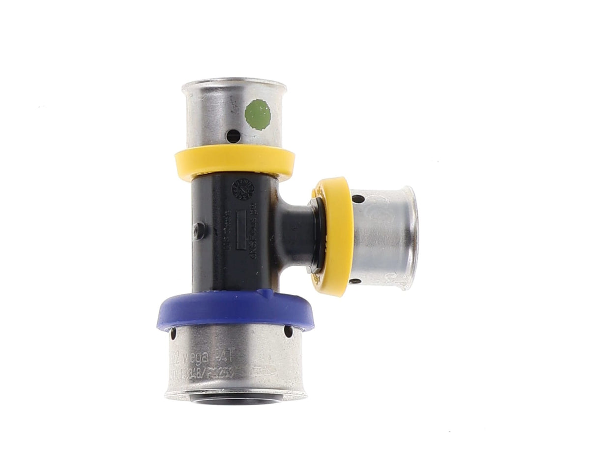 49433 3/4" x 1/2" x 1/2" PEX Reducing Tee (Press) - PureFlow® Press (Composite)