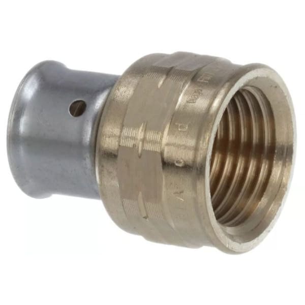 91590 2" PEX Female Adapter (Press x FIP) - PureFlow® Press (Brass)