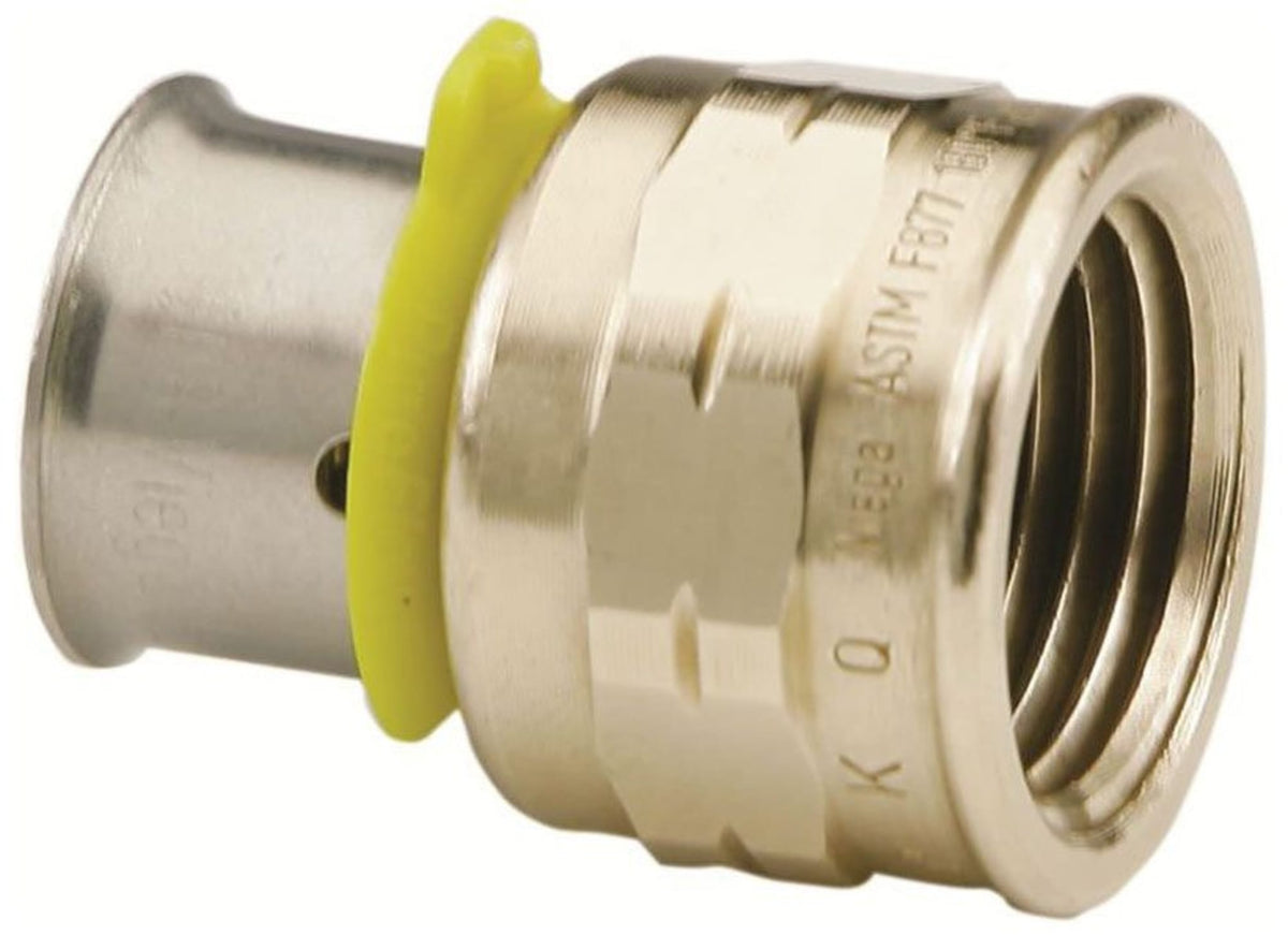 91590 2" PEX Female Adapter (Press x FIP) - PureFlow® Press (Brass)