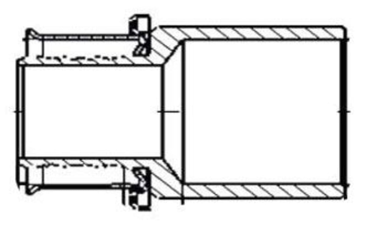 92090 2" PEX Sweat Adapter (Press x FTG Sweat) - PureFlow® Press (Brass)
