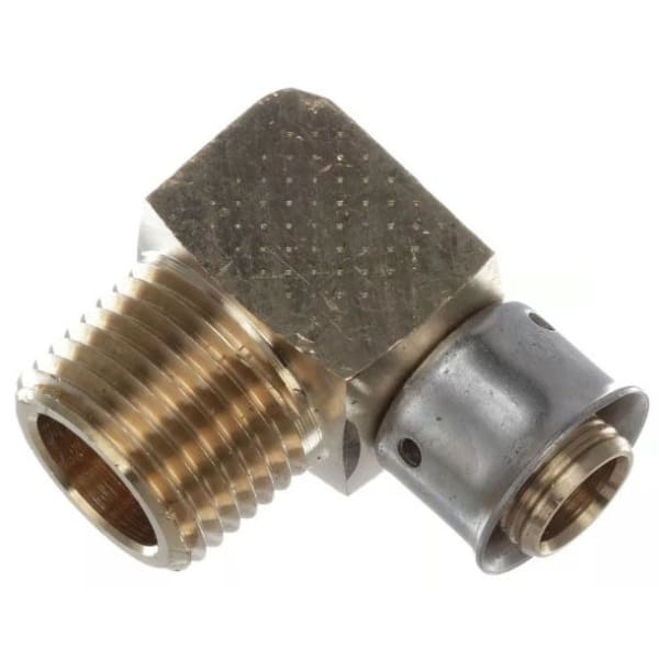 1/2" PEX 90° Elbow (Press) - PureFlow® Press (Brass) 92520