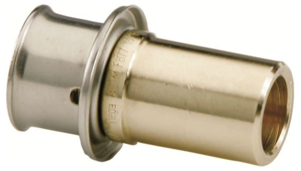 97520 1/2" PEX Sweat Adapter (Proflow Press x FTG Sweat) - PureFlow® Press (Brass)