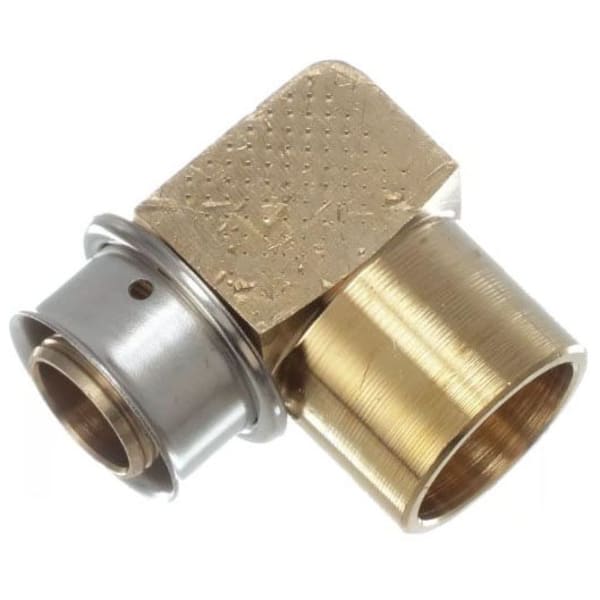 1/2" x 3/4" PEX 90° Elbow (Press) - PureFlow® Press (Brass) 99308