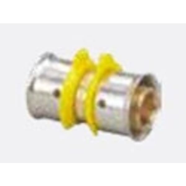 83030 5/8" PEX Coupling (Press) - PureFlow® Press (Brass)