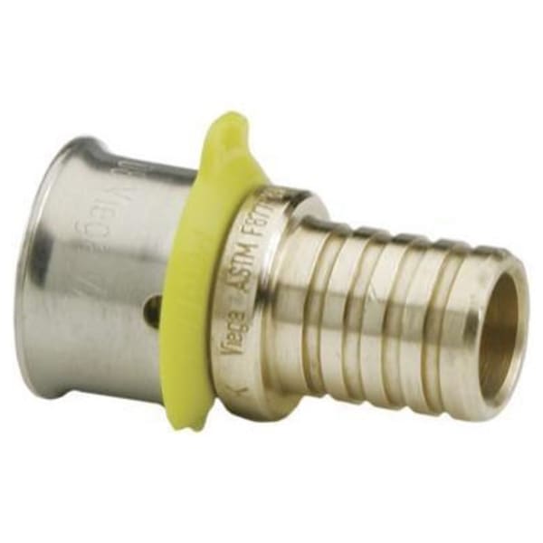 97840 3/4" PEX Poly Adapter (Crimp x PEX PureFlow) - PureFlow® Press (Brass)