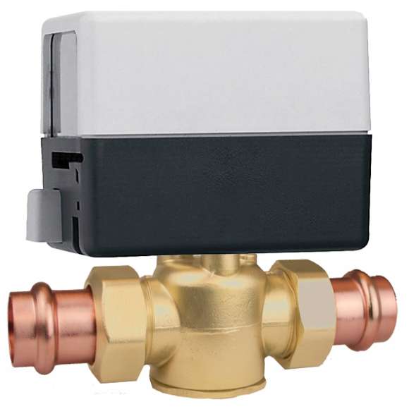 Z44P Z-One 2-Way Zone Valve 1/2" Press, 24V Normally Closed with Auxiliary Switch, 2.5 Cv