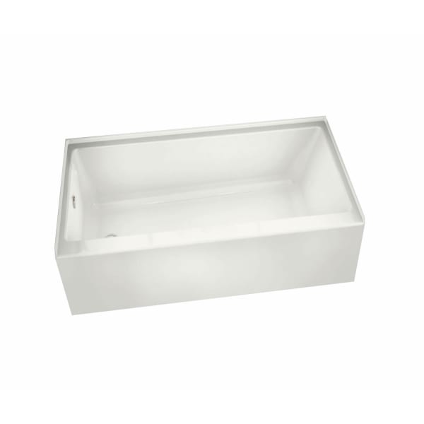 105704-000-001-101 Rubix 6032 AFR Acrylic Alcove Left-Hand Drain Bathtub in White