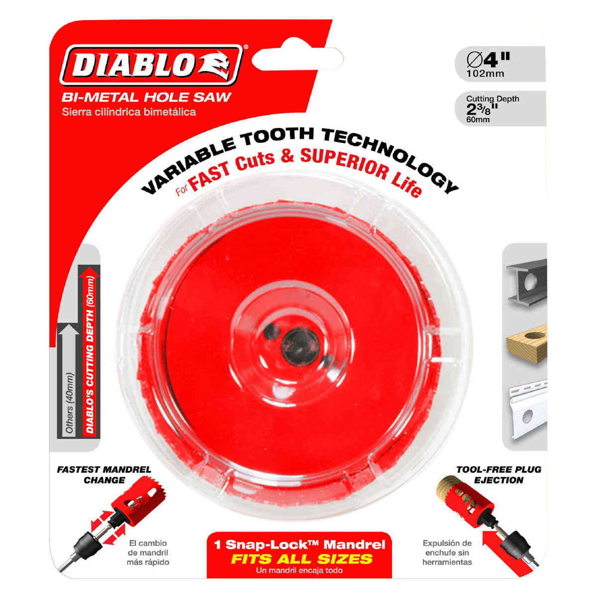 DHS3625 3-5/8" Bi-Metal Hole Saw