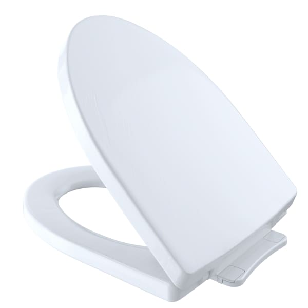 SoiréE® SoftClose® Non Slamming, Slow Close Elongated Toilet Seat and Lid, Cotton White - SS214#01