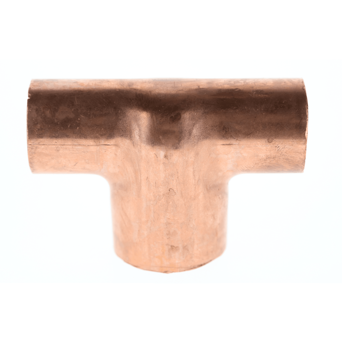 W 40144 2" x 2" x 2-1/2" Copper Sweat Fitting - Tee C x C x C