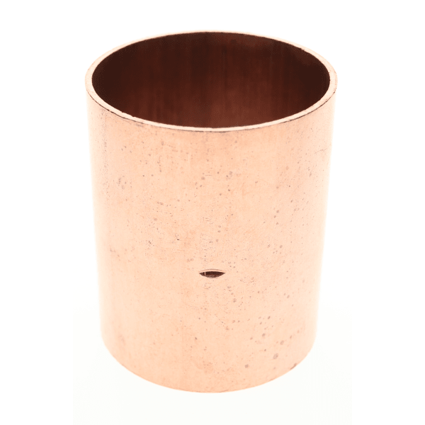 W 10150 2" Copper Sweat Fittings - Coupling - Dimple Stop C x C