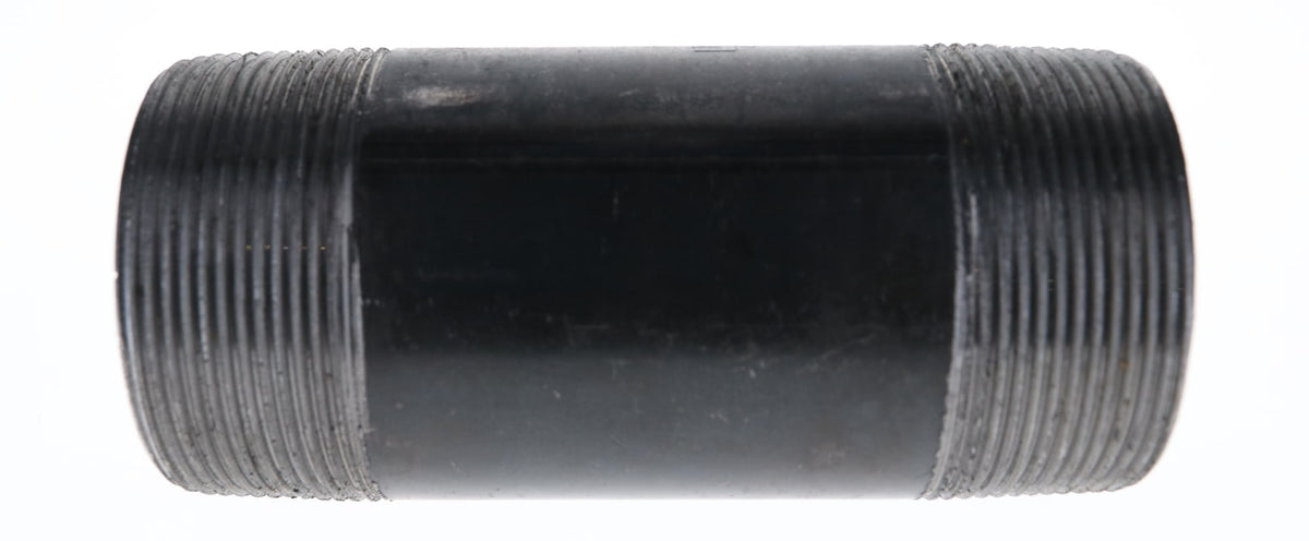 589-080 2-1/2" x 8" - Black Iron Nipple