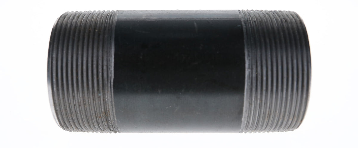 590-055 3" x 5-1/2" - Black Iron Nipple