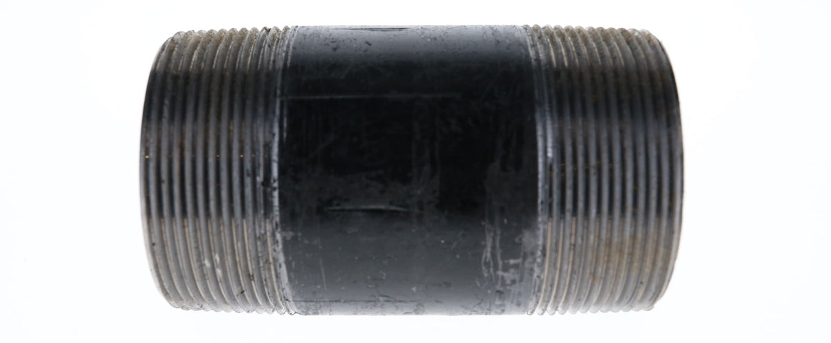 588-045 2" x 4-1/2" - Black Iron Nipple