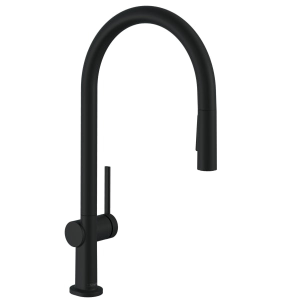 72800671 Talis N HighArc Kitchen Faucet, O-Style 2-Spray Pull-Down, 1.75 GPM in Matte Black