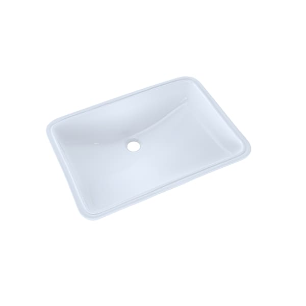 21-1/4" x 14-3/8" Large Rectangular Undermount Bathroom Sink with CEFIONTECT, Cotton White - LT540G#01