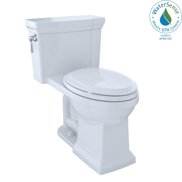 Promenade® II One-Piece Elongated 1.28 GPF Universal Height Toilet with CEFIONTECT, Cotton White - MS814224CEFG#01