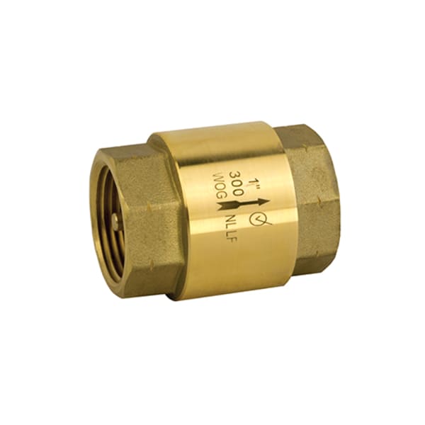 105-606G 1-1/4" FIP - Inline Check Valve, Threaded Connection, 300 WOG, Class 150