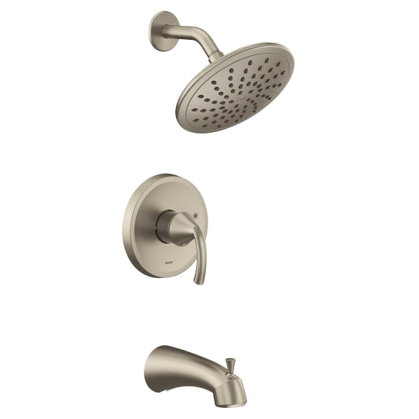 UT2843EPBN Glyde M-CORE 2-Series Eco Performance 1-Handle Tub and Shower Trim Kit in Brushed Nickel (Valve Sold Separately)