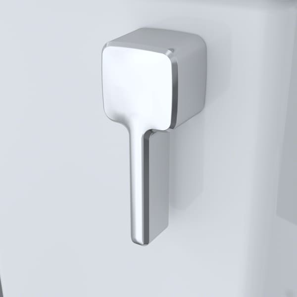 THU416#CP Trip Lever Handle with Spud and Mounting Nut, Left Hand, Polished Chrome