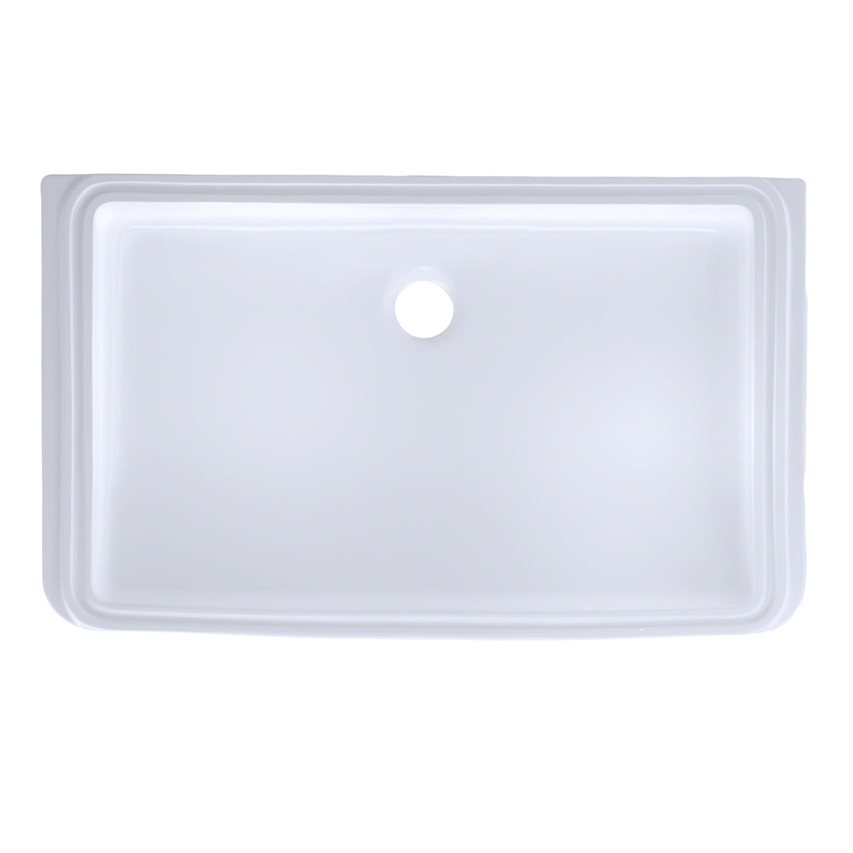 Rectangular Undermount Bathroom Sink with CEFIONTECT, Cotton White - LT191G#01