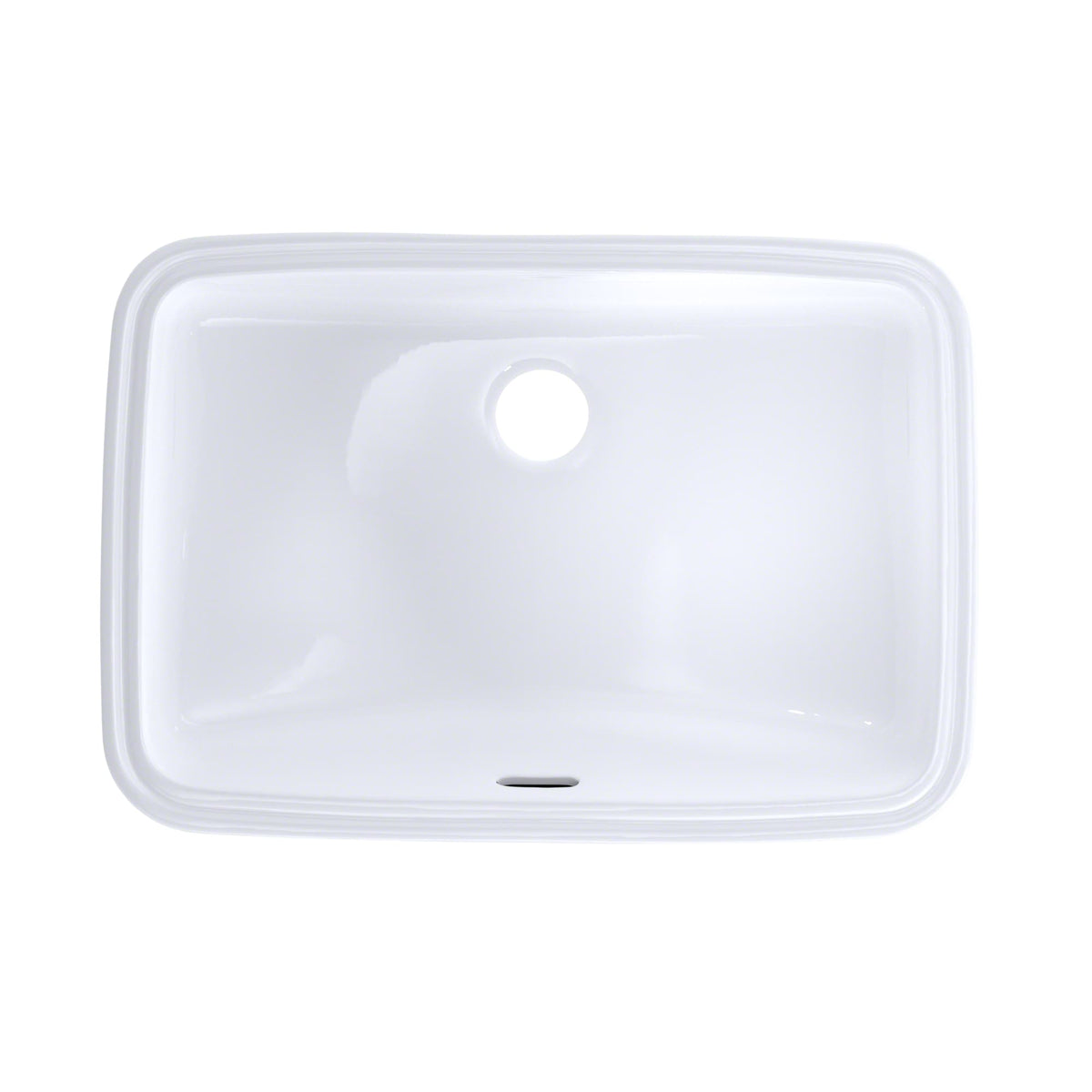 19" x 12-3/8" Rectangular Undermount Bathroom Sink with CEFIONTECT, Cotton White - LT542G#01