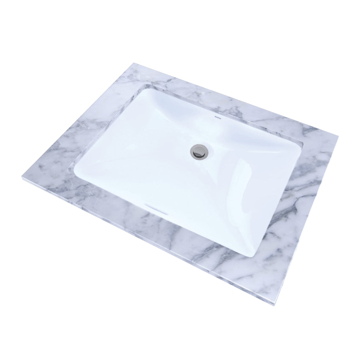 20" Rectangular Undermount Bathroom Sink with CEFIONTECT, Cotton White - LT1535G#01
