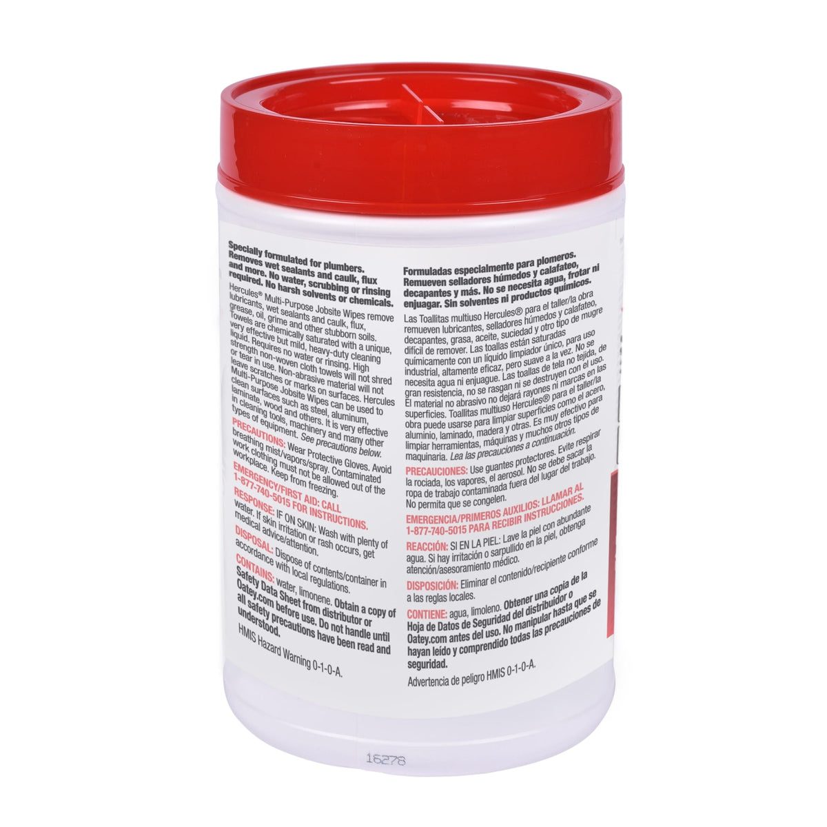 45333 12 in. x 10 in. Multi-Purpose Jobsite Wipes, Dispenser Tub of 70 Towels