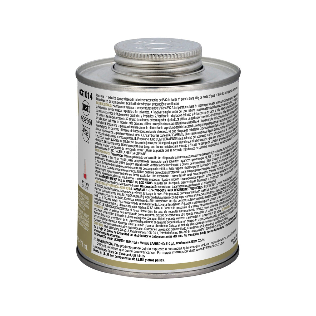 31014 16 oz. PVC Regular Body Clear Cement
