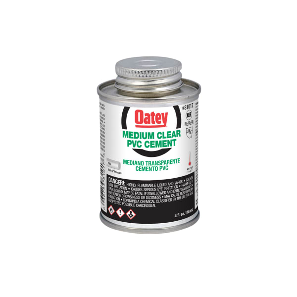 31017 4 oz. PVC Medium Body Clear Cement