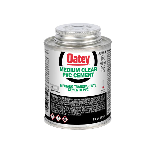 31018 8 oz. PVC Medium Body Clear Cement