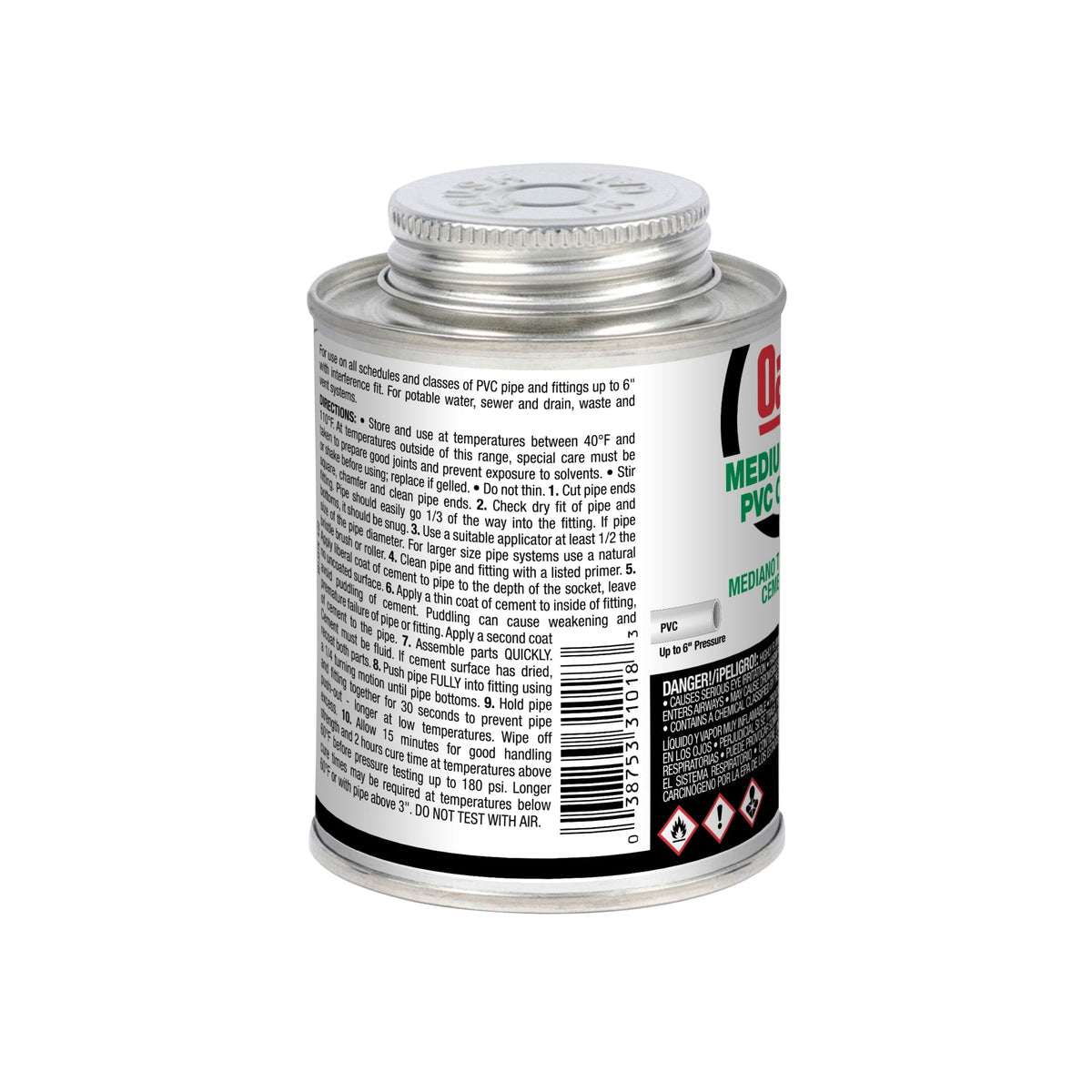 31018 8 oz. PVC Medium Body Clear Cement