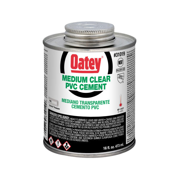 31019 16 oz. PVC Medium Body Clear Cement