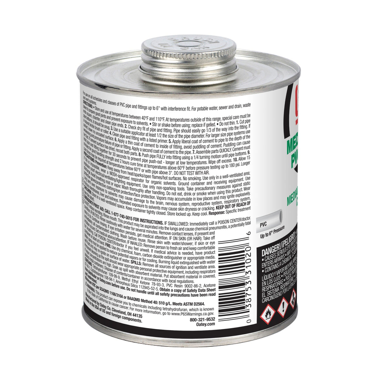 31020 32 oz. PVC Medium Body Clear Cement