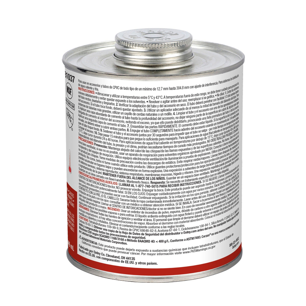 31037 32 oz. CPVC Heavy Duty Gray Cement