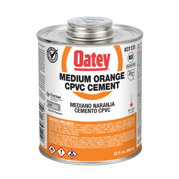 31131 32 oz. CPVC Medium Body Orange Cement