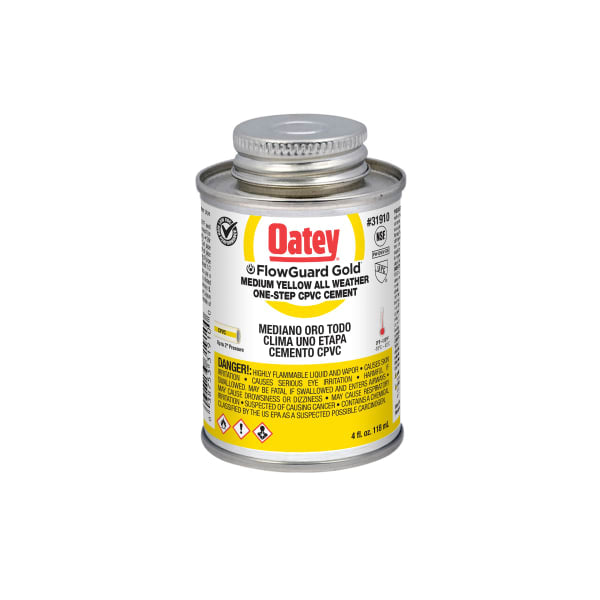 31910 4 oz. CPVC All Weather FlowGuard Gold® 1-Step Yellow Cement