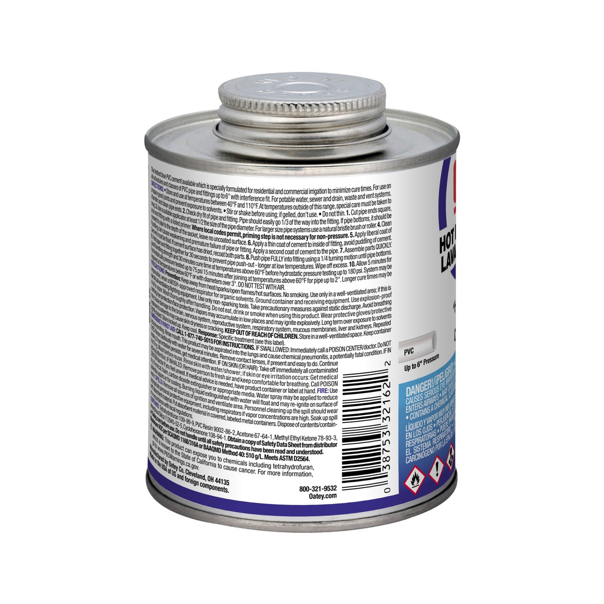 32162 16 oz. PVC Blue Lava Hot Cement