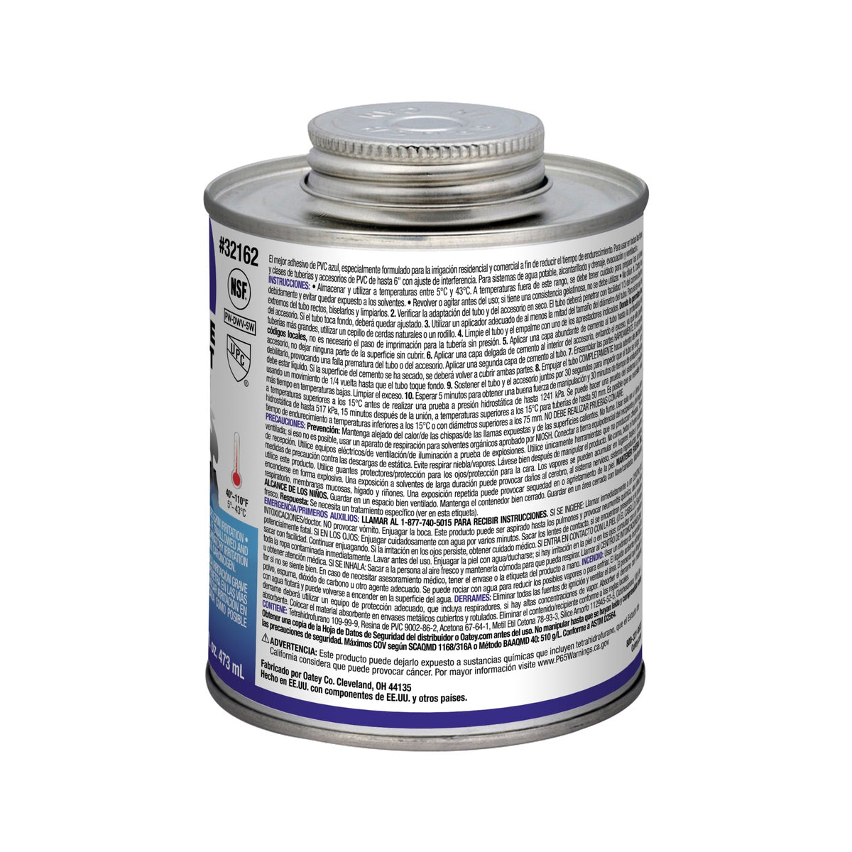 32162 16 oz. PVC Blue Lava Hot Cement