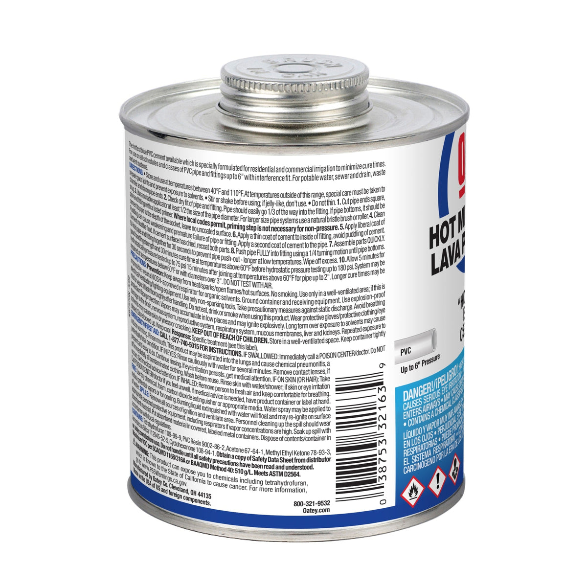 32163 32 oz. PVC Blue Lava Hot Cement