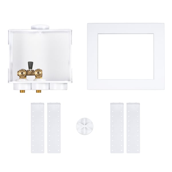 38535 Quadtro, Single Lever, Copper CPVC Washing Machine Outlet Box - Standard Pack