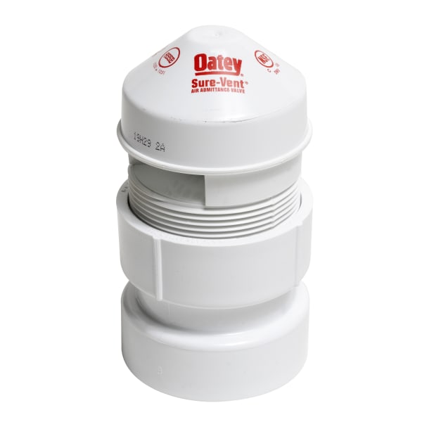 39016 Sure-Vent® 1-1/2 in. to 2 in. 160 Branch, 24 Stack DFU Air Admittance Valve with PVC Sch. 40 Adapter