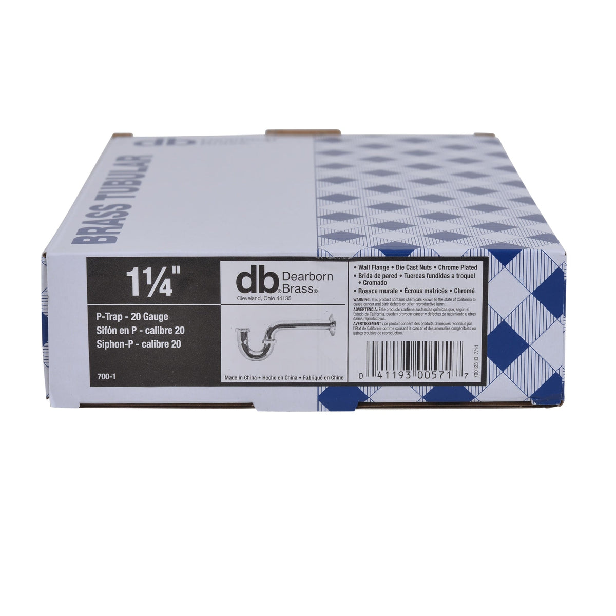 700-1 1-1/4" P-Trap - 20 Ga.