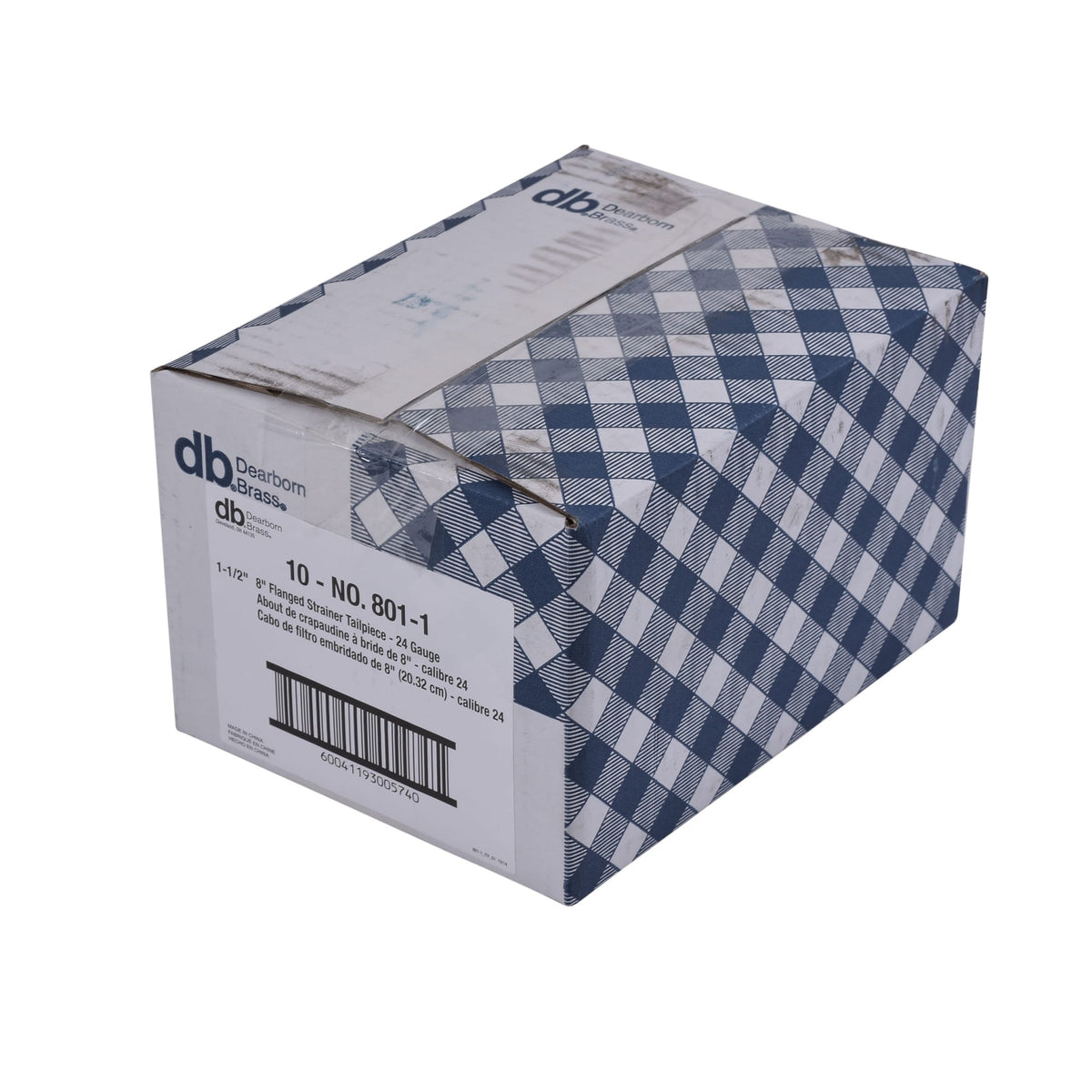 801-1 1-1/2" x 8" Flanged Strainer Tailpiece - Budget Ga.
