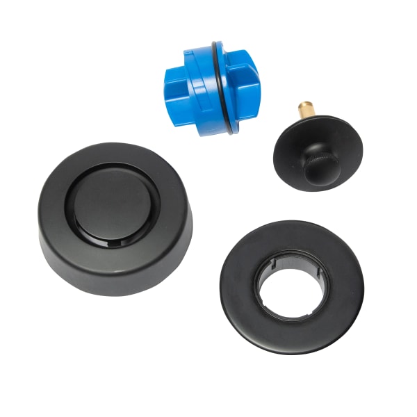 K99MB True Blue® Bath Waste Trim Kit with Push N' Pull Stopper in Matte Black